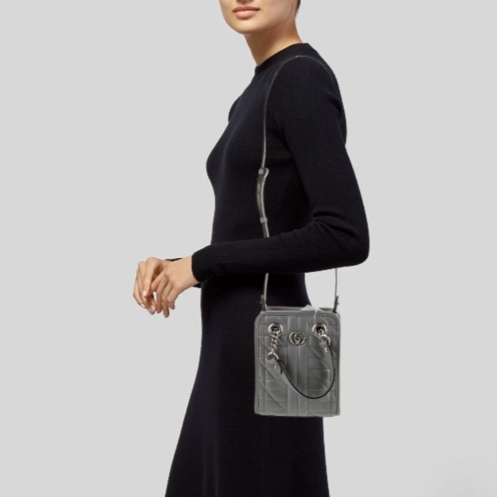 Gucci GG Marmont Crossbody Leather Handbag - Picture 7 of 11